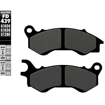 Galfer / ガルファー ブレーキパッド セミメタル スクーター | FD439G1050 GALFER(ガルファー)