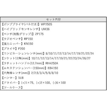 EBI2005 45pcs工具セット エビちゃん ロブスター(ロブテックス) 差込角