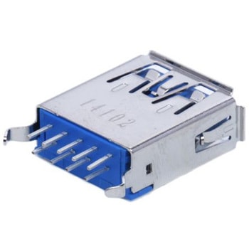Molex USBコネクタ A， メス スルーホール実装 48408-0003 日本モレックス(molex)