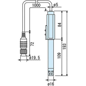 pH複合電極キャル・メモ 東亜DKK pH計/導電率計/イオン計関連品 【通販