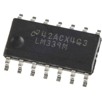 Texas Instruments コンパレータ， 3 → 28 V， オープンコレクタ出力 表面実装， 14-Pin SOIC - Texas Instruments