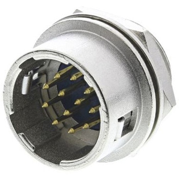 ヒロセ電機 丸型コネクタ， 12極， ミニチュア， パネルマウント， HR10-10R-12P(73) HIROSE(ヒロセ電機)