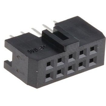 ヒロセ電機 基板接続用ソケット 10 極 2.54mm 2 列 スルーホール実装 HIROSE(ヒロセ電機)