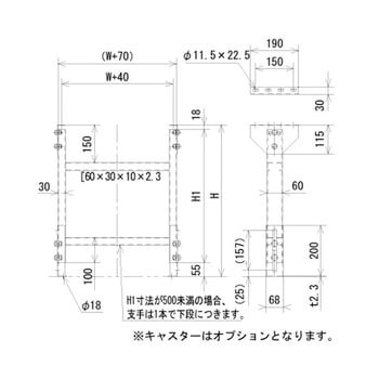 ローラーコンベア用S-2A型スタンド マキテック