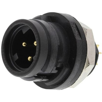 ヒロセ電機 丸型コネクタ， 3極， ミニチュア， パネルマウント， HR30-6R-3P(71) HIROSE(ヒロセ電機)