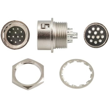 ヒロセ電機 丸型コネクタ， 12極， ミニチュア， パネルマウント， HR10G-10R-12P(73) - HIROSE(ヒロセ電機)