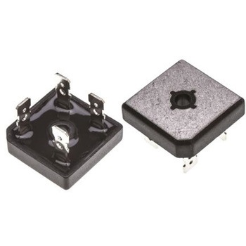 onsemi 整流用 ブリッジダイオード 単相 15A， 600V， 29 x 11.23 x 29mm， GBPC1506 - onsemi