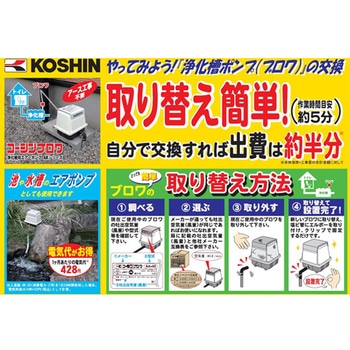 浄化槽ブロワポンプ AKシリーズ 工進