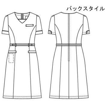 ワンピース ネイビー+ベージュ LH-6317シリーズ ナガイレーベン