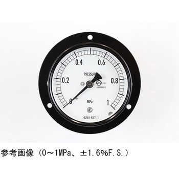 普通形圧力計(Φ75)埋込形D枠(取付穴) AC15-221シリーズ 長野計器