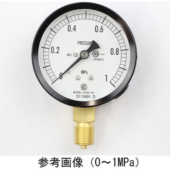 普通形圧力計(Φ75)立形A枠 蒸気・耐振用 AC20-131シリーズ 長野計器