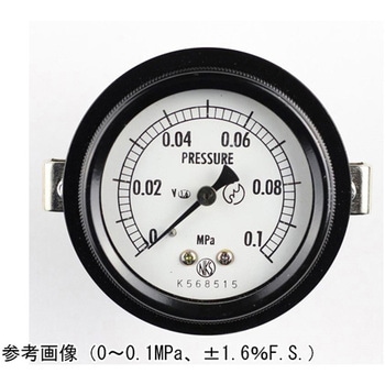 密閉型圧力計(60Φ)埋込形D枠(取付金具)耐振用 BA15-121シリーズ 長野計器