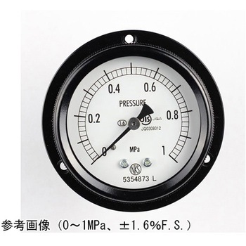 密閉型圧力計(60Φ)埋込形D枠(取付穴) BA15-221シリーズ 長野計器