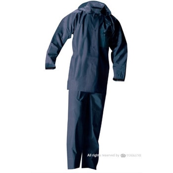 レインウェア PVCスーツ ネイビー 1ケース(30枚入) トオケミ