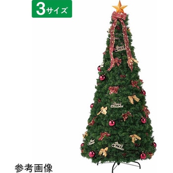 ポップアップクリスマスツリー レッド 28-19-4シリーズ アズワン
