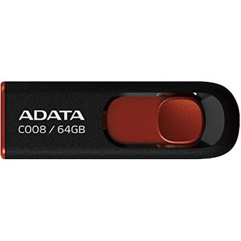 AC008-64G-RKD USB2.0 スライド式USBメモリ ADATA 68087206