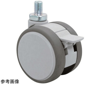 双輪キャスター Φ60 自在ストッパー付 ネジ式 F060Nシリーズ 東海キャスター