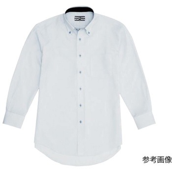 長袖ボタンダウン サックス 15163-42シリーズ ジーベック