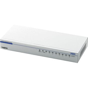 LAN-GSW08P/HGW 1000BASE-T対応 スイッチングハブ 1個 ロジテック