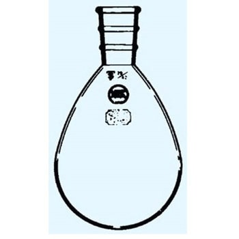 なす形フラスコ 白 018シリーズ 日本理化学器械(NRK)