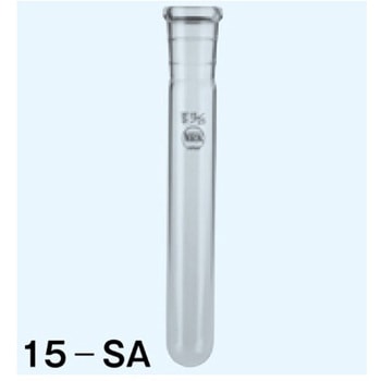 試験管 丸底 白 目盛なし 10mL TS15・径16.5×全高134mm 15-SAシリーズ 日本理化学器械(NRK)