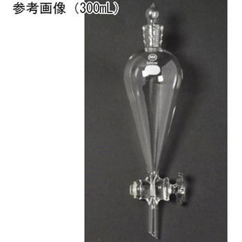 分液ロート スキーブ型(ガラスコック)白 166シリーズ 日本理化学器械(NRK)