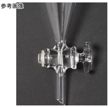 分液ロート スキーブ型(ガラスコック)白 166シリーズ 日本理化学器械(NRK)
