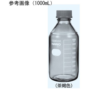 耐熱ねじ口びん(茶褐色)茶 667シリーズ 日本理化学器械(NRK)