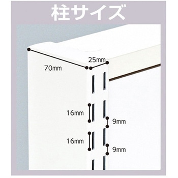 什器セットまるごと購入 リスタプラス中央片面タイプ+中央両面タイプセット ホワイト アズワン