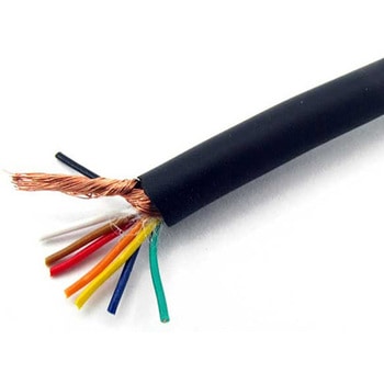 8芯スパイラル シールド付ツイストペアケーブル PCPVV-SW AWG28x4Pシリーズ タツタ電線