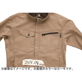 ドビー長袖ブルゾンアッシュ #2818-818シリーズ CUC(中国産業)