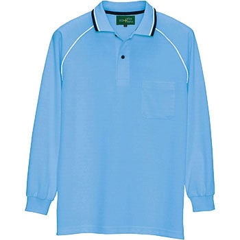 AZ-50010 エコプラススタイル 【SALE】 制電長袖ポロシャツ 82％以上節約 男女兼用 年間用