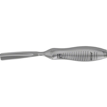 骨ノミ 海綿骨用 曲 溝刃 全長240mm FLシリーズ ビー・ブラウンエースクラップ