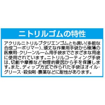 手袋(ニトリルゴム・パウダー付/100枚) EA354DSシリーズ エスコ