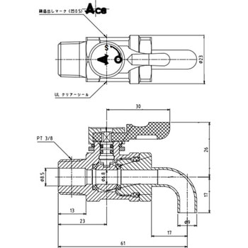 カラン(ステンレス製) EA426BLシリーズ エスコ