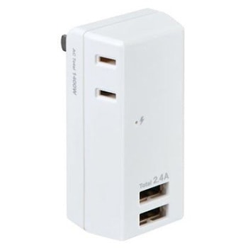 タップ(USBポートx2個、コンセント2個)AC100V/14A EA940CDシリーズ エスコ