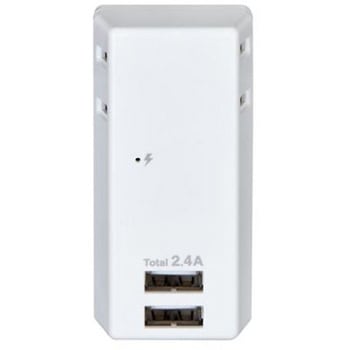 タップ(USBポートx2個、コンセント2個)AC100V/14A EA940CDシリーズ エスコ