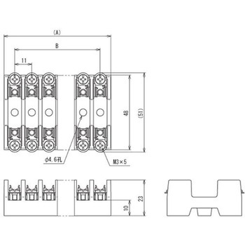 [6.4x30mm]ヒューズホルダー(横型) EA940DLシリーズ - エスコ