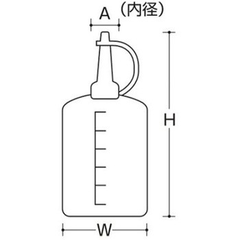 オイラー(ポリエチレン製)250mL EA990PFシリーズ エスコ