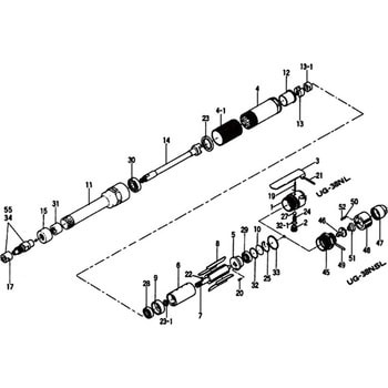 507-033-1 部品 グラインダ UG-38NL 1個 瓜生製作 【通販サイトMonotaRO】