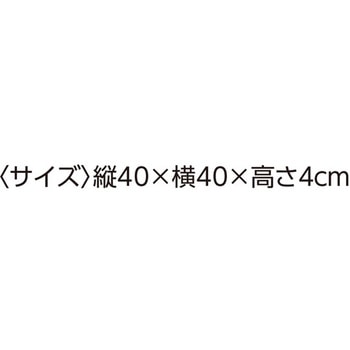 もちとろん シートクッション 40×40×4cm 98124シリーズ ケアファッション