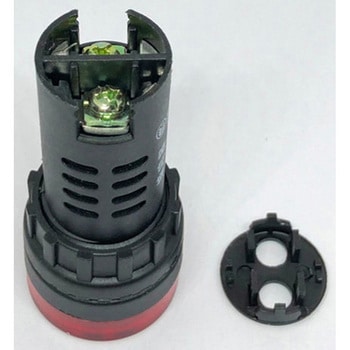 ブザー内蔵LED表示灯 赤 AD16-22SM-Rシリーズ アズワン