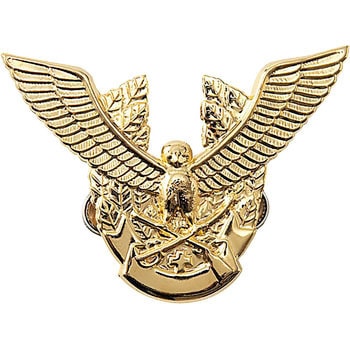 【超希少】NYPD/巡査 徽章&帽章（認証番号同） AZ67007 AZ-67007 警備 帽章(鳥と剣)金 1枚 アイトス 【通販モノタロウ】