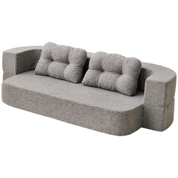 圧縮フロアソファ 2WAY クッション2個付き 萩原