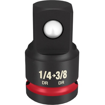 SHOCKWAVE IMPACT DUTY アンビルサイズ変換アダプター 1/4インチ(6.35mm) → 3/8インチ(9.5mm) ミルウォーキーツール
