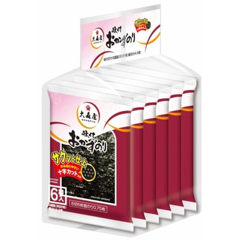 おかずのり6袋 サクッと仕上げ 大森屋