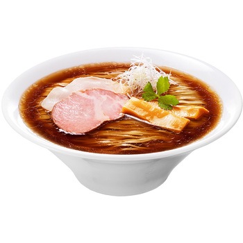 [冷蔵]行列のできる店のラーメン 至福のらぁ麺 豚鰹鶏のコク醤油 1人前 日清食品