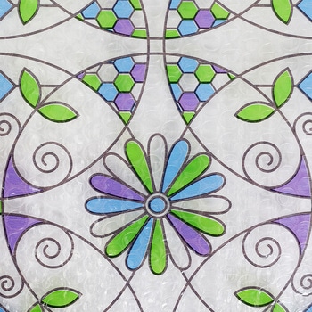 水で貼れる! 結露防止シート ステンドグラス調 アストロ