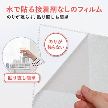 水で貼れる! 窓用フィルム すりガラス調 アストロ