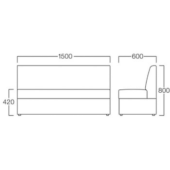 ベンチソファ メロー ADAL(アダル)